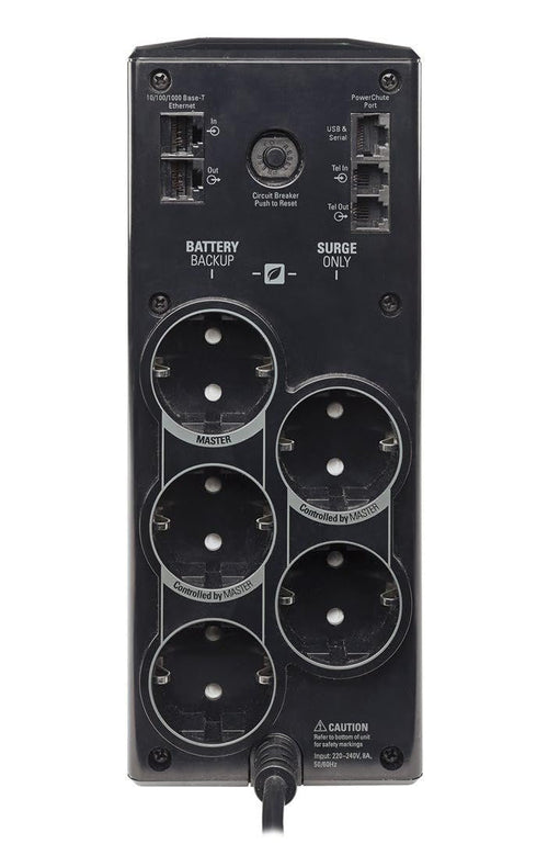 APC Back-UPS PRO BR900G-GR USV 900 VA mit 5 Schuko-Ausgängen und LCD-Display