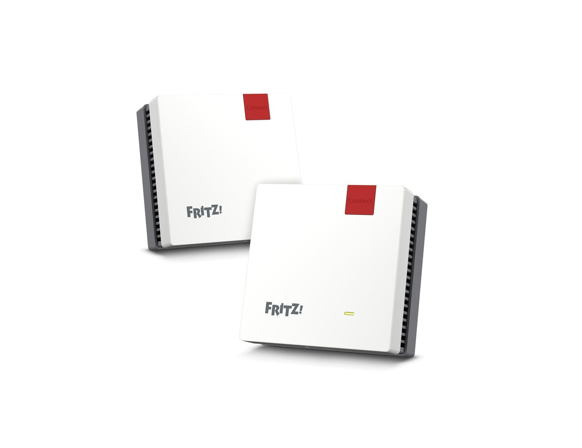 FRITZ!Mesh Set 1600 2er-Set Wi-Fi 6 WLAN-Repeater 3.000 MBit/s Plug-and-Play weiß