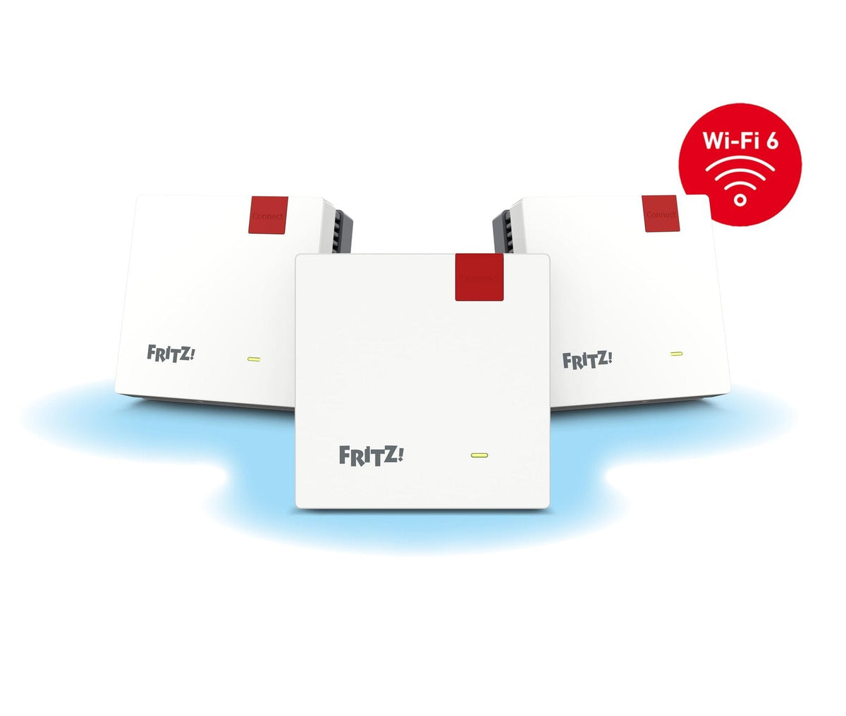 FRITZ!Mesh Set 1600 3er-Set Wi-Fi 6 WLAN Repeater 3000 MBit/s für 5-7 Räume