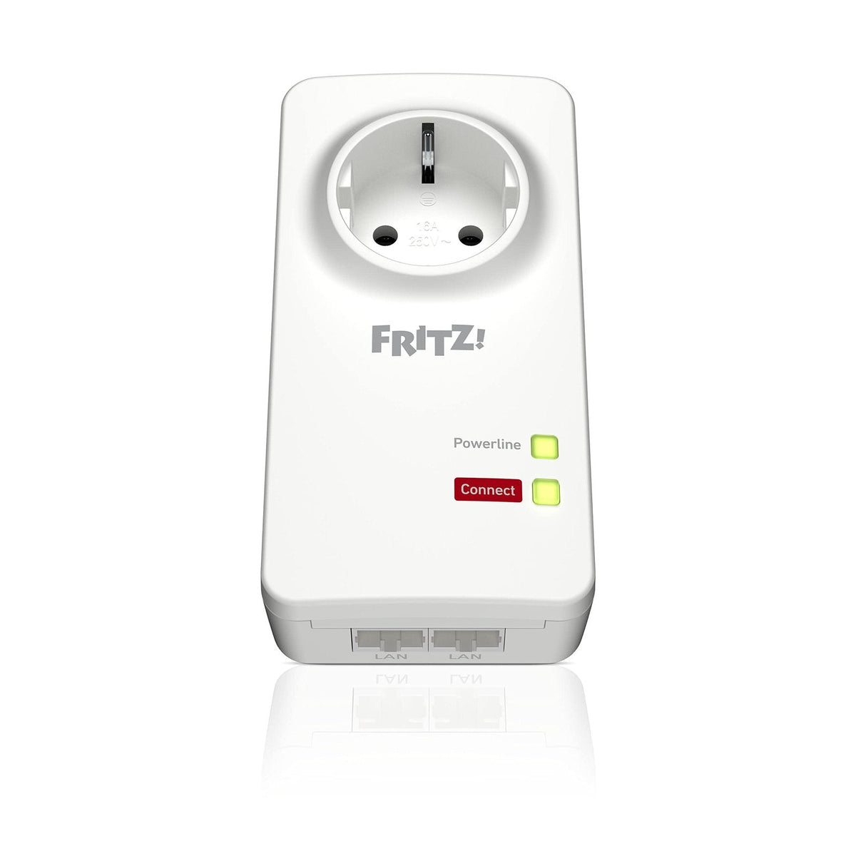 FRITZ!Powerline 1220 Set mit 1.200 MBit/s und 2x Gigabit-LAN je Adapter – Netzwerk über Stromleitung
