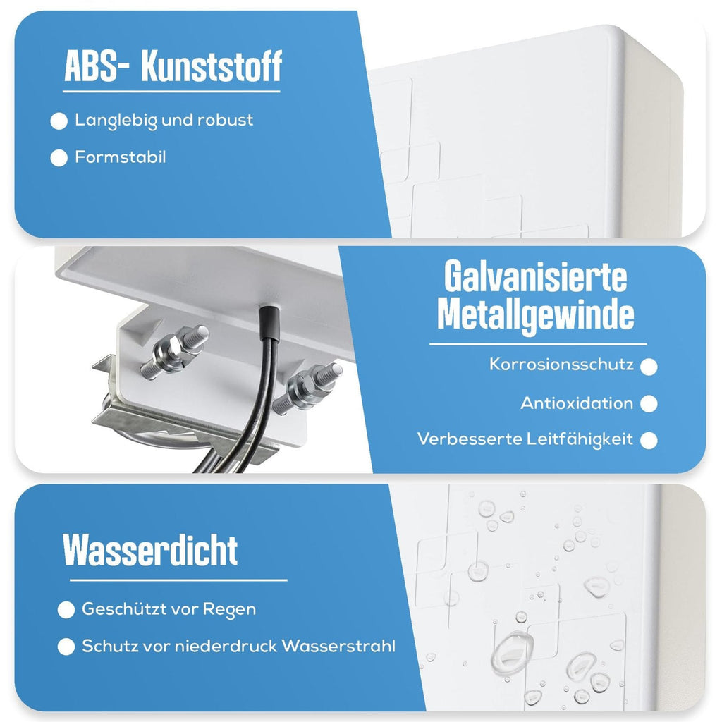 5G LTE MIMO Antenne 2x9dBi Außenantenne 690-3800MHz SMA Wetterfest Outdoor für 4G 5G Router