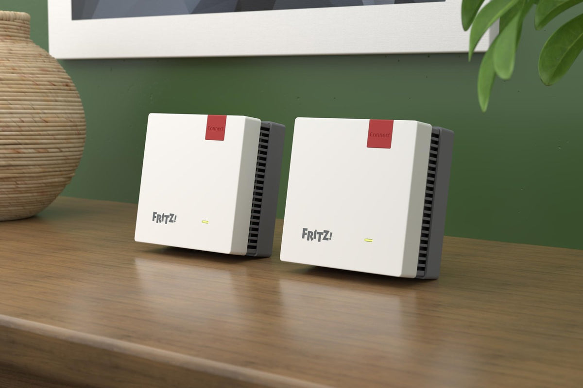 FRITZ!Mesh Set 1700 2er-Set Wi-Fi 7 WLAN Repeater 3600 MBit/s für 3-5 Räume