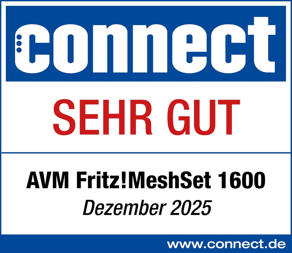 FRITZ!Mesh Set 1600 3er-Set Wi-Fi 6 WLAN Repeater 3000 MBit/s für 5-7 Räume